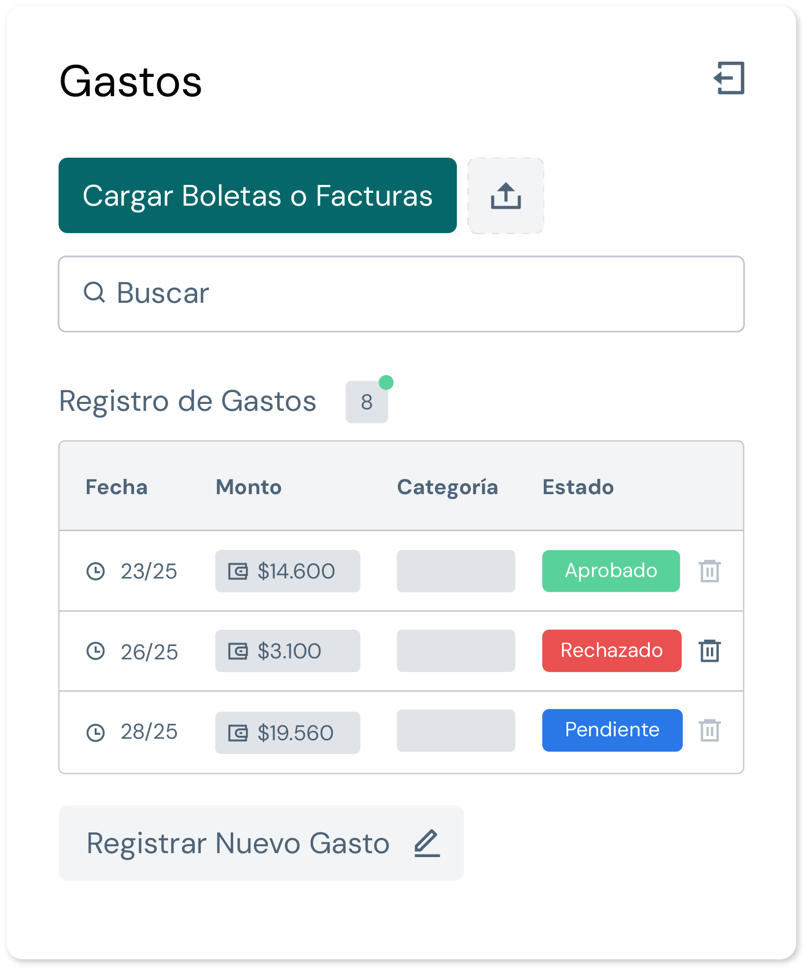 Software de gestión de gastos