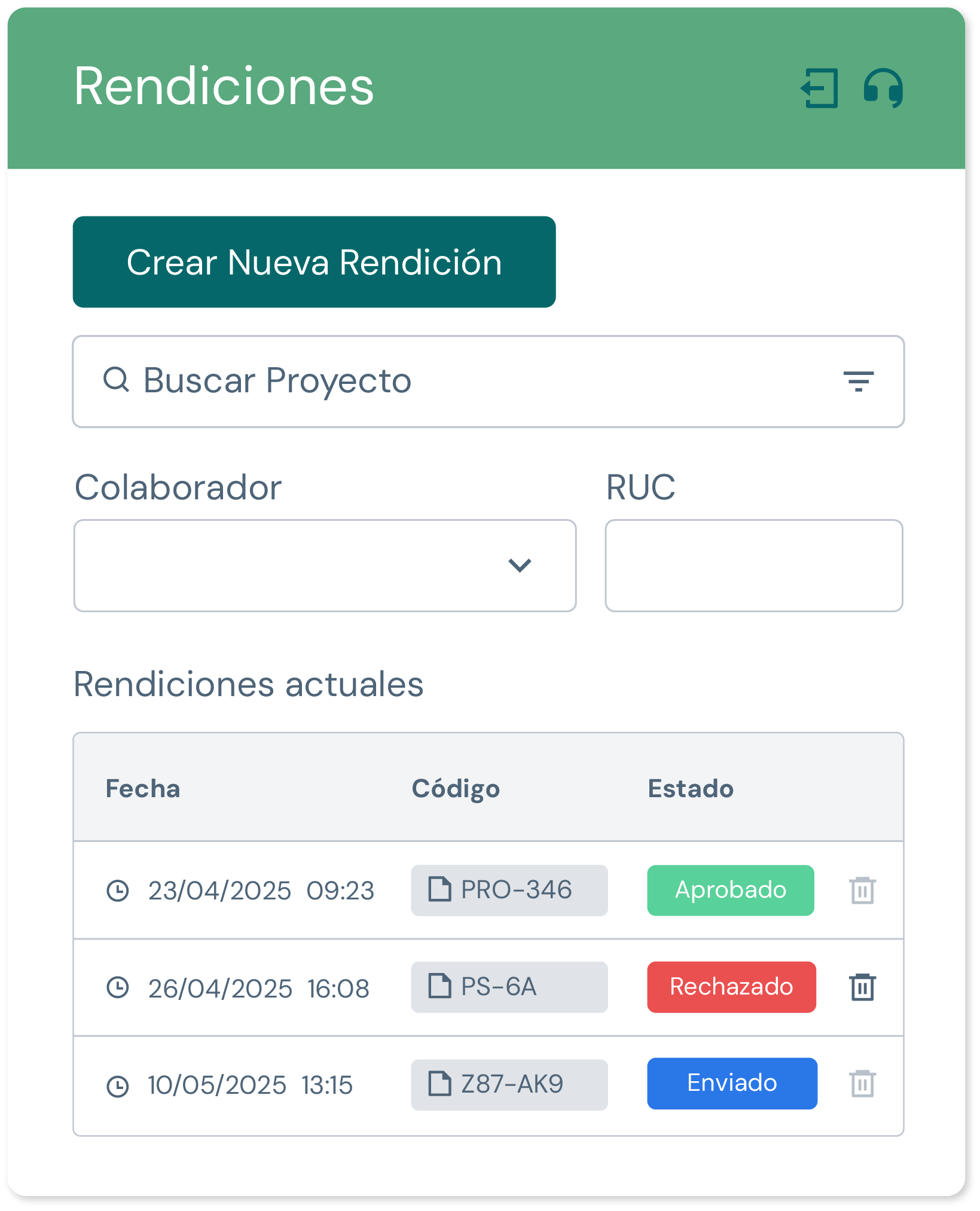 Control de gastos en empresa